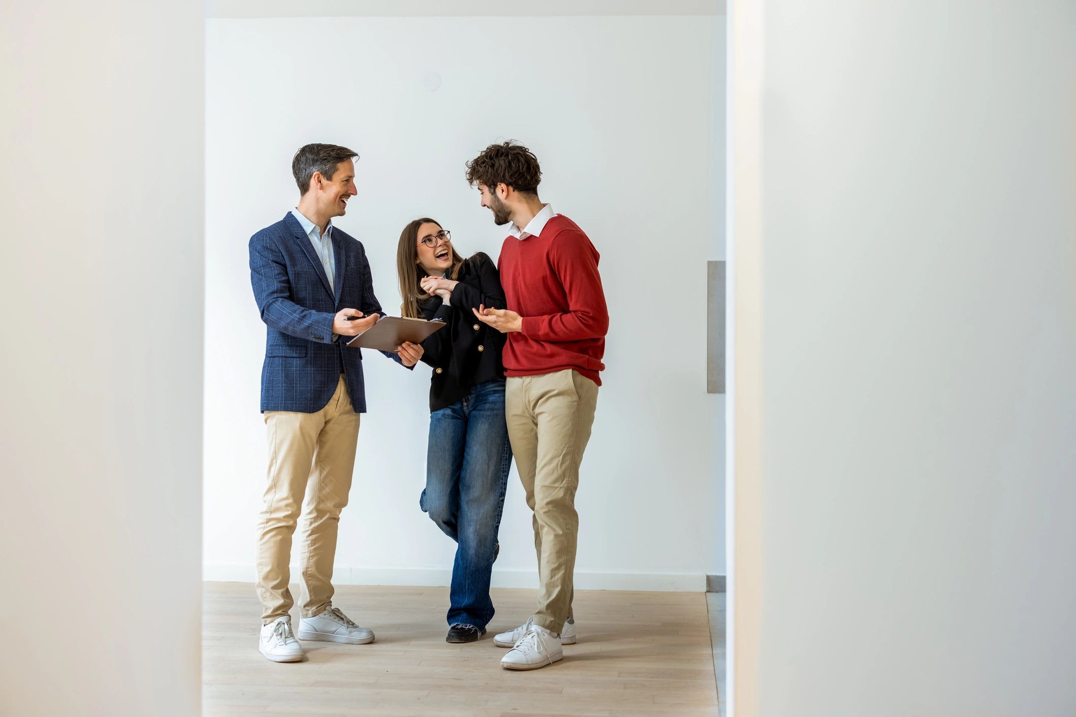 Homeowners reviewing next steps with confidence